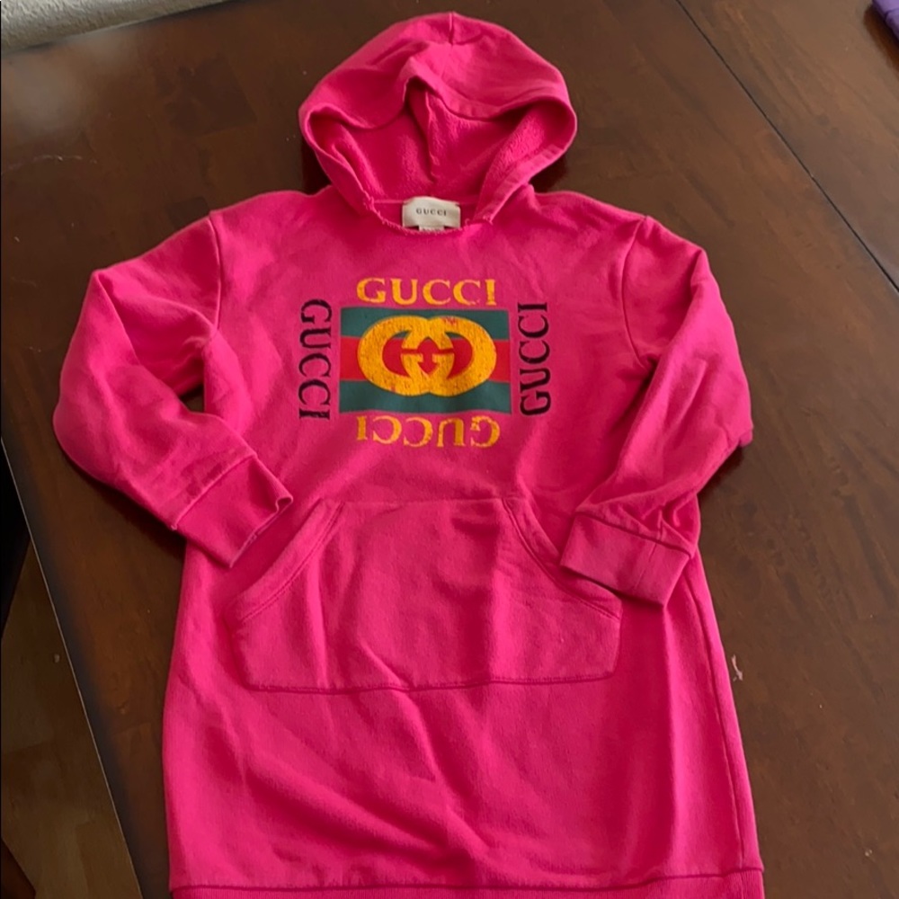 Girls Gucci hoodie sweater Pink
